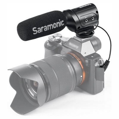 Направленный микрофон Saramonic SR-M3 с микшером- фото