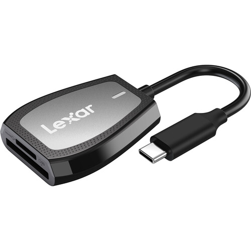 Кардридер Lexar SD и microSD UHS-II (USB-C) (LRW470U) - фото
