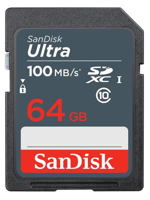  Карта памяти SanDisk Ultra SDXC 64Gb 100Mb/s Class 10 UHS-I 