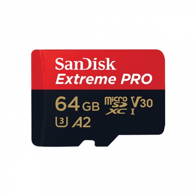 Карта памяти Micro SDXC 64GB SanDisk Class 10 Extreme UHS-I U3 (170 Mb/s)