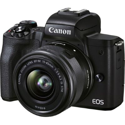 Фотоаппарат Canon EOS M50 MARK II Double Kit 15-45mm + 55-200mm Black- фото