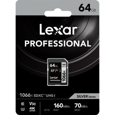 Карта памяти Lexar 64GB Professional 1066x SDXC UHS-I- фото2