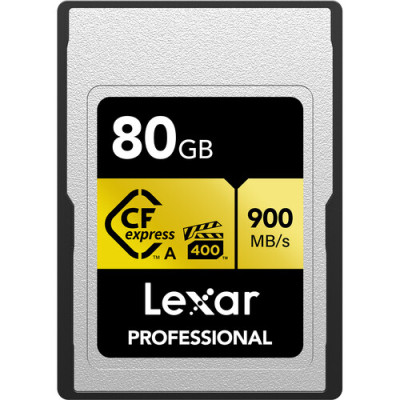 Карта памяти Lexar Professional CFexpress Type A 80 GB (LCAGOLD080G-RNENG)- фото