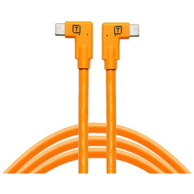 Кабель Tether Tools TetherPro USB-C Right Angle to USB-C Right Angle 4.6m, Orange- фото