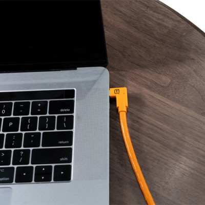 Кабель Tether Tools TetherPro USB-C Right Angle to USB-C Right Angle 4.6m, Orange- фото3