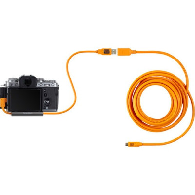 Кабель Tether Tools TetherPro USB-C 3.0 to USB-C Right Angle 50cm, Orange- фото3