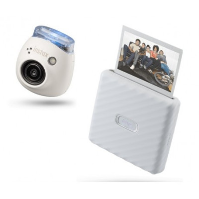 Фотопринтер Fujifilm Instax Link WIDE Ash White + Instax Pal White