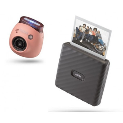 Фотопринтер Fujifilm Instax Link WIDE Mocha Gray + Instax Pal Pink