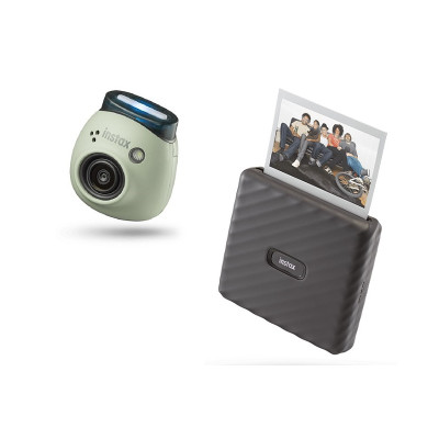 Фотопринтер Fujifilm Instax Link WIDE Mocha Gray + Instax Pal Green