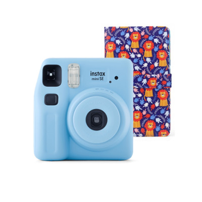 Камера моментальной печати Fujifilm Instax mini SE Blue + Альбом в подарок!