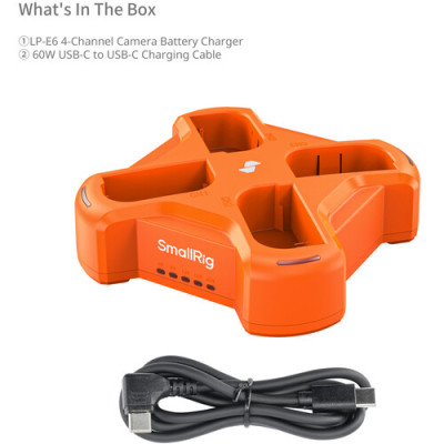 Зарядное устройство SmallRig 4838 для аккумуляторов Canon LP-E6NH - фото2