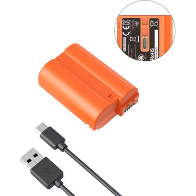 Аккумулятор SmallRig (4966) EN-EL15c USB-C Orange- фото2