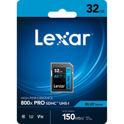 Карта памяти Lexar 32GB High-Performance 800x PRO SDHC UHS-I- фото2
