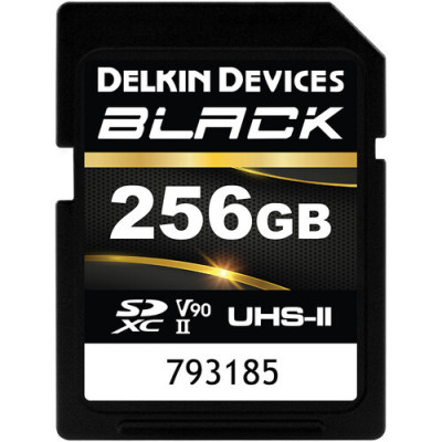 Карта памяти Delkin Black SDXC 256GB UHS-II V90