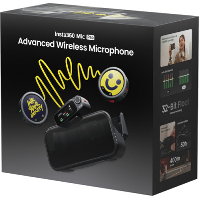 Беспроводная радиосистема Insta360 Mic Pro 2-Person Wireless System (2.4 GHz)- фото4