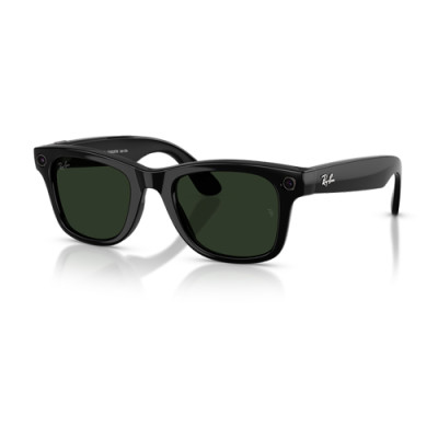 Очки RAY-BAN META GEN 2 WAYFARER Shiny Black Clear/Graphite Green Transitions (L)- фото3