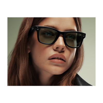 Очки RAY-BAN META GEN 2 WAYFARER Shiny Black Clear/Graphite Green Transitions (L)- фото5