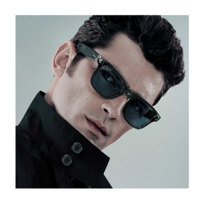 Очки RAY-BAN META GEN 2 WAYFARER Shiny Transparent Grey Clear/Sapphire Transitions (L)- фото4