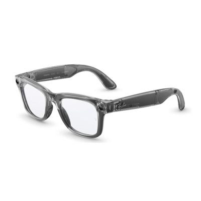 Очки RAY-BAN META GEN 2 WAYFARER Shiny Transparent Grey Clear/Sapphire Transitions (M)- фото2