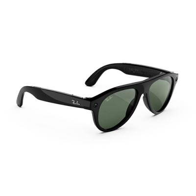 Очки RAY-BAN META GEN 3 AVIATOR Shiny Black Clear/Green Transitions- фото3
