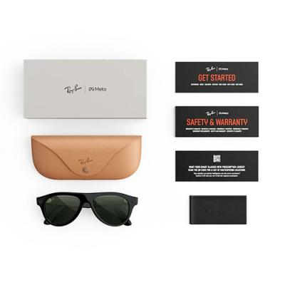 Очки RAY-BAN META GEN 3 AVIATOR Shiny Black Clear/Green Transitions- фото5
