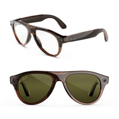 Очки RAY-BAN META GEN 3 AVIATOR Polished Transparent Umber Clear/Jade Transitions- фото