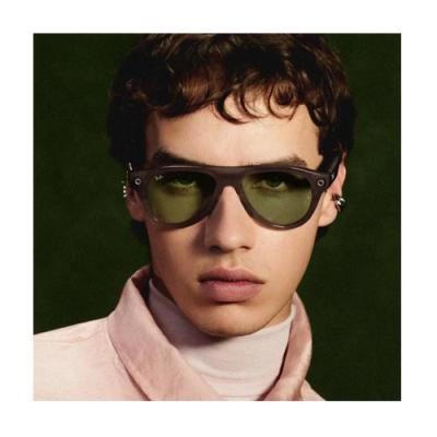 Очки RAY-BAN META GEN 3 AVIATOR Polished Transparent Umber Clear/Jade Transitions- фото4