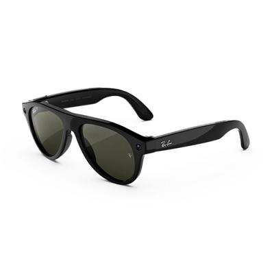 Очки RAY-BAN META GEN 3 AVIATOR Shiny Black Green Polarized- фото3