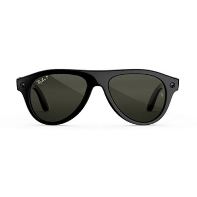 Очки RAY-BAN META GEN 3 AVIATOR Shiny Black Green Polarized- фото