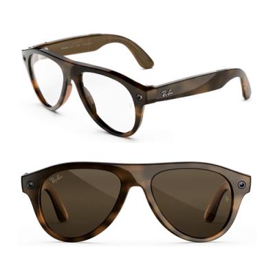 Очки RAY-BAN META GEN 3 AVIATOR Polished Havana Clear/ Brown Transitions- фото