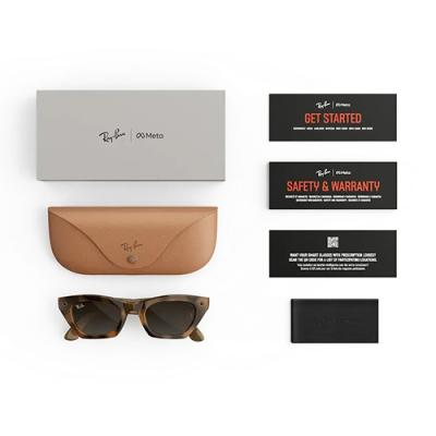 Очки RAY-BAN META GEN 3 ZENA Polished Havana Gradient Brown- фото4