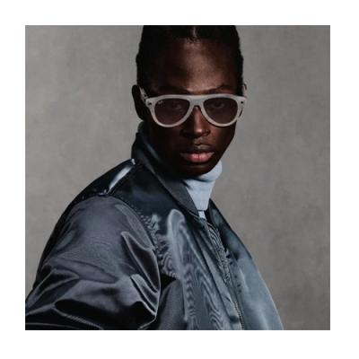 Очки RAY-BAN META GEN 3 AVIATOR LIMITED EDITION Milky Warm Beige Clear/ Brown Transitions- фото4