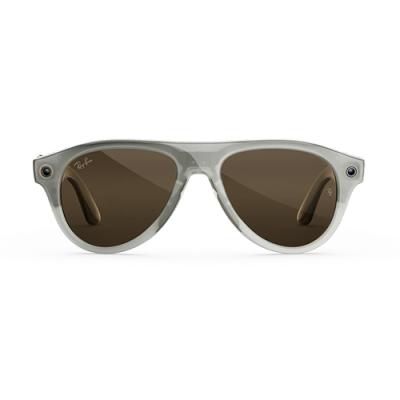 Очки RAY-BAN META GEN 3 AVIATOR LIMITED EDITION Milky Warm Beige Clear/ Brown Transitions- фото2