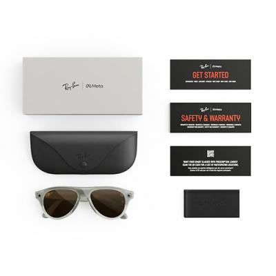 Очки RAY-BAN META GEN 3 AVIATOR LIMITED EDITION Milky Warm Beige Clear/ Brown Transitions- фото5