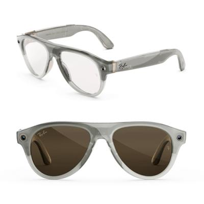 Очки RAY-BAN META GEN 3 AVIATOR LIMITED EDITION Milky Warm Beige Clear/ Brown Transitions- фото
