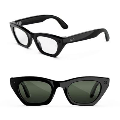 Очки RAY-BAN META GEN 3 ZENA Shiny Black Clear/Green Transitions- фото
