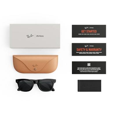 Очки RAY-BAN META GEN 3 WAYFARER Shiny Black Clear/Grey Transitions- фото4