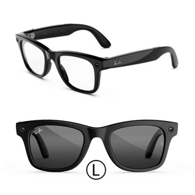 Очки RAY-BAN META GEN 3 WAYFARER Shiny Black Clear/Grey Transitions (L)- фото