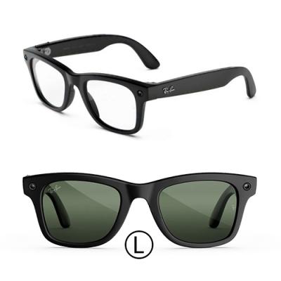 Очки RAY-BAN META GEN 3 WAYFARER Matte Black Clear/Green Transitions (L)- фото