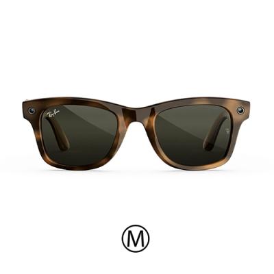 Очки RAY-BAN META GEN 3 WAYFARER Polished Havana G-15 Green- фото