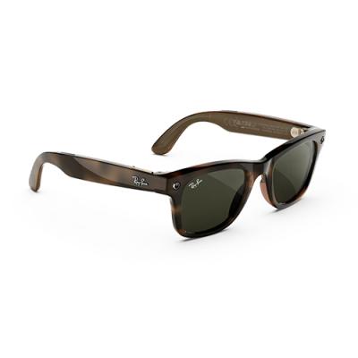 Очки RAY-BAN META GEN 3 WAYFARER Polished Havana G-15 Green (L)- фото2