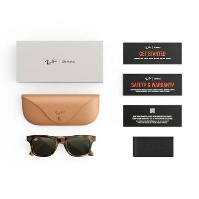 Очки RAY-BAN META GEN 3 WAYFARER Polished Havana G-15 Green (L)- фото4