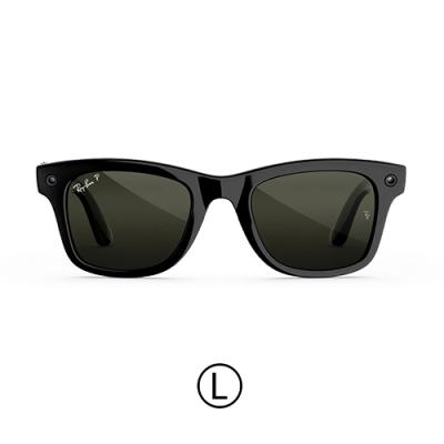 Очки RAY-BAN META GEN 3 WAYFARER Polished Black Green Polarized (L)- фото