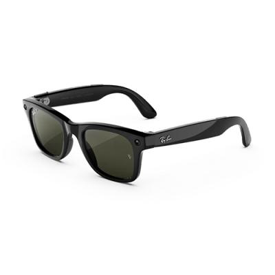 Очки RAY-BAN META GEN 3 WAYFARER Polished Black Green Polarized (L)- фото2