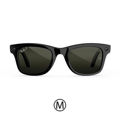 Очки RAY-BAN META GEN 3 WAYFARER Polished Black Green Polarized- фото