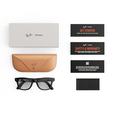 Очки RAY-BAN META GEN 3 WAYFARER Matte Black Clear (L)- фото4