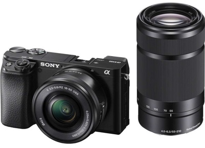 Фотоаппарат Sony A6100 Double Kit 16-50mm + 55-210mm (ILCE-6100Y) Black- фото
