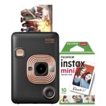 Комплект Fujifilm Instax Mini LiPlay Elegant Black + Пленка Instax Mini (10)