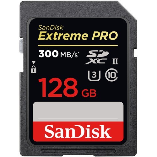 Карта памяти SanDisk Extreme Pro 128Gb 300MB/s UHS-II