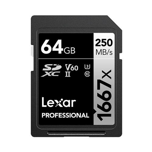 Карта памяти Lexar Professional SDXC UHS-II 64GB (LSD64CB1667)